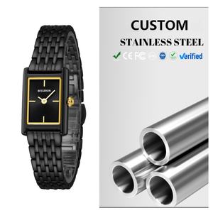 Tendances 2025 Montre Femme Vintage Décontractée en Acier Inoxydable Massif 19*28mm avec Mouvement Quartz Japonais et Bracelet Interchangeable - Product Image 1