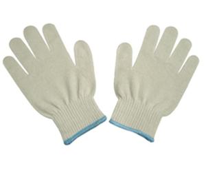 Guantes de Trabajo Industriales de Alto Rendimiento OMET Blancos, 450g-600g/docena, Material TC Sin Recubrimiento, Sin Látex, Puño de Seguridad de 23cm - Product Image 4