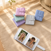 Lerp&32 Slots Mini album photo 3 pouces pour Fuji Mini 8/9/11/12/13, pour films instantanés 2x3 pouces, en similicuir