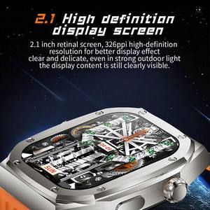 Reloj inteligente Z79 Max, caja de acero inoxidable, 2 correas, llamada BT, resistente al agua, deportes, NFC, pantalla táctil completa HD de 2,1 pulgadas - Product Image 4