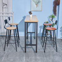 Vente en gros Offre Spéciale haute qualité prix de gros pieds en métal tabouret de bar en bois Restaurant dîner café cuisine chaise de bar