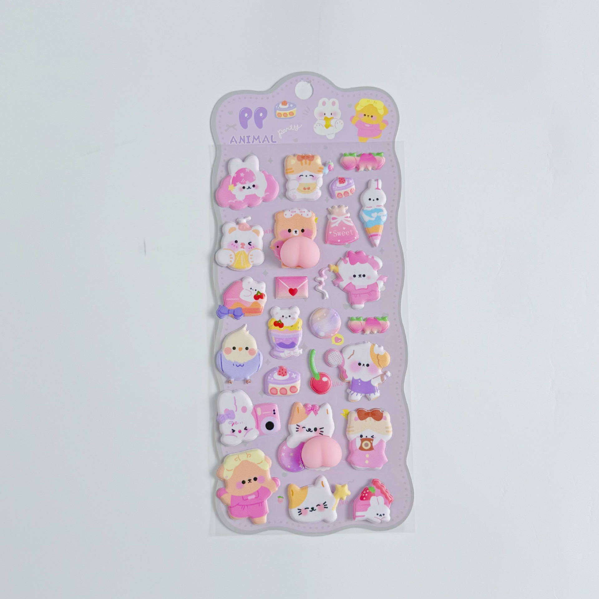 pink Butt sticker kitten style