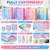 Sac en papier personnalisé pour anniversaire, sacs de fête pour enfants, pour filles et garçons, Bolsas De Regalo Cumpleanos Ambalaj Kagidi Sevimli