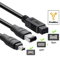 FireWire 800 IEEE-1394B 9pin 6Pin à 6pin 4 broches à 4 broches IEEE 1394 pour câble adaptateur ILink 4Pin à Firewire 400 câble 1.8m 3m 5m