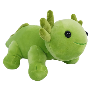 Peluche <span class=keywords><strong>Axolotl</strong></span> Vert Kawaii en Coton Rembourré, 10,8 Pouces, avec Yeux Noirs en Plastique, Jouet Souriant de Dessin Animé, Cadeau Salamandre - Product Image 1
