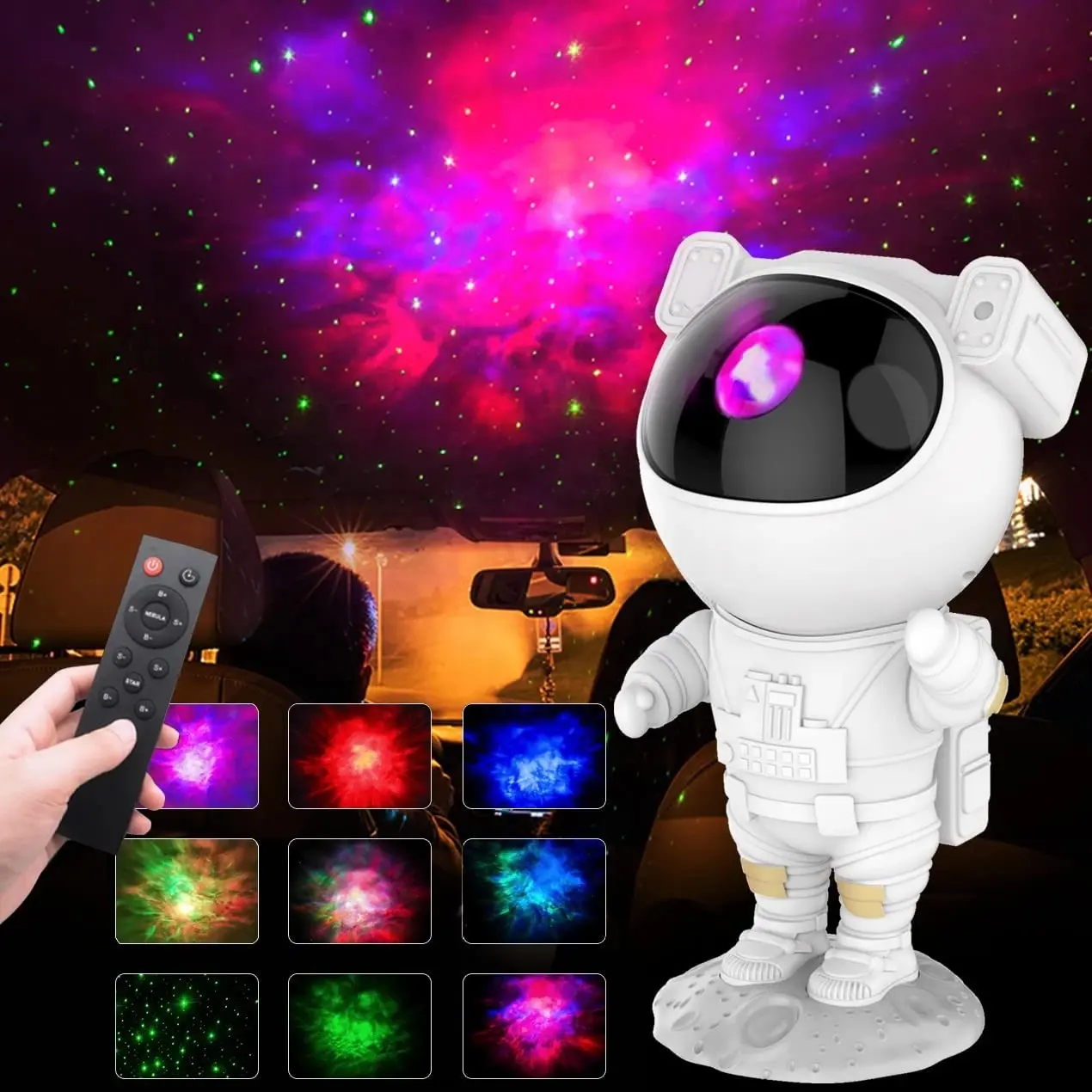 Top người bán Đèn Chiếu Sao Bầu Trời ánh sáng ban đêm RGB LED Spaceman Phi Hành Gia máy chiếu