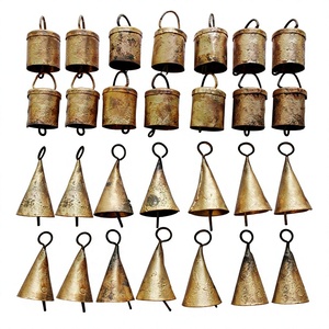 Regalos TINMUG20 Campanas Redondas de Hierro Reciclado Rústicas Hechas a Mano, 20 Piezas, Decoración Multifuncional para el Hogar, Navidad Vintage, Venta al Por Mayor 14+ - Product Image 1