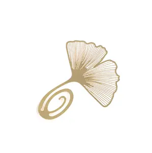 定制蝴蝶形状金属纪念册标记，黄铜礼品书签
