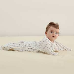 Nuovo Sacco Nanna Neonato in Cotone 100% Traspirante <span class=keywords><strong>con</strong></span> Design Anti-Spavento, Anti-Calcio, Cerniera a Doppio Senso, a Righe Scenografiche, Eco-Friendly, Per Tutte le Stagioni - Product Image 2