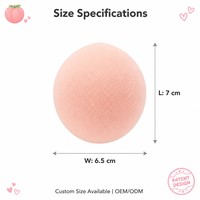 Spons Makeup Bentuk Peach JLY, Puff Foundation Basah dan Kering, Aplikator Concealer dan Bedak, Spons Makeup Custom OEM