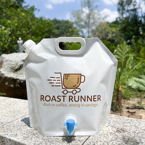 Sac de liquide de recharge imprimé personnalisé 3L 5L 10L pochette à bec verseur avec becs sac en plastique en papier d'aluminium pour boisson boissons pour lait - Product Image 1