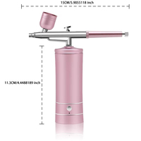 Ensemble d'aérographes portables avec compresseur, recharge USB, buse de 0,3 mm pour la peinture, le tatouage, la manucure, le maquillage et la coloration de modèles