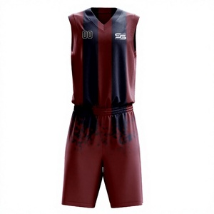 Maillot de basket-ball réversible personnalisé et pas cher en polyester 100% respirant Ensemble d'uniformes de basket-ball d'entraînement pour hommes - Product Image 1