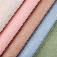 Cuir synthétique en daim litchi épais, support PU pour sacs à main, chaussures, canapés, tapis de bureau, 1.7mm, P661