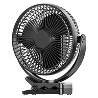 Ventilateur de bureau portable sans fil silencieux avec lumière, électrique, petit, sur pied/suspendu/pliable, à piles, commande par bouton, pour la maison, la voiture, le camping-car, l'hôtel