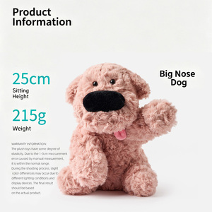 Divertente Giocattolo per Cani in Peluche con Naso Grande Ricamato e Orecchie Morbide, 25cm, in Poliestere e Cotone PP, Regalo di Compleanno per Adolescenti e Adulti - Product Image 2