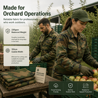Tissu camouflage en polyester et coton, tissu ripstop camouflage 230 g/m², résistant aux plis, vêtements de travail pour les uniformes des forêts et des vergers