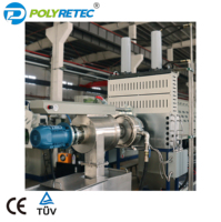 Ligne de granulation de plastique rigide POLYTEC 150-250 kg/h, granulateur de recyclage PP PE HDPE