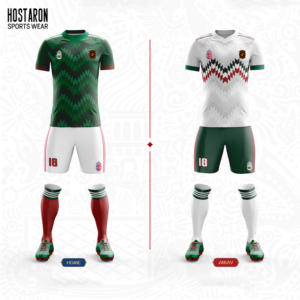ชุดฟุตบอลแบบซับลิเมชั่นสั่งทำพิเศษคุณภาพสูงจาก HOSTARON ชุดยูนิฟอร์มฟุตบอลสไตล์เรโทรสำหรับผู้ชาย - Product Image 1