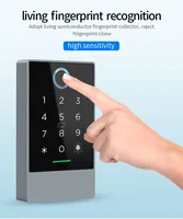 Système de contrôle d'accès WiFi TTLOCK K3W avec empreinte digitale, interphone, NFC, Bluetooth, clavier de porte électrique, carte RFID 13,56 MHz, pour portail en bois, garantie 1 an