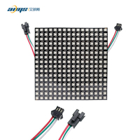Panneau LED Pixel RVB 5050 WS2812B 5V en Cuivre 8x8 8x32 16x16, Matrice Numérique Programmable et Adressable avec Télécommande