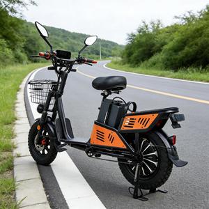 Bicicleta Eléctrica de 60V, 1000W, sin Escobillas, con Batería de Litio, Ligera, para Reparto de Comida en la Ciudad, con Portaequipajes Trasero, 3 Velocidades - Product Image 1