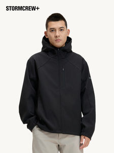 [جديد] سترة بومبر ميدياستورم فيلفيت سوفت شيل 2.0 ستورم كرو، ملابس الشارع بنمط قلب، بوليستر 100%، للجنسين، دافئة ومقاومة للرياح - Product Image 3