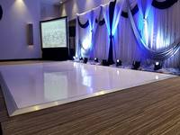 Piste de danse portative 20X20ft piste de danse à carreaux noir et blanc pour la décoration de lieu de fête de mariage