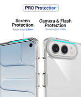 Coque de téléphone transparente anti-rayures pour iPhone Duo Fold Phone, hybride PC TPU, coque transparente
