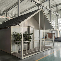 Maison conteneur pliable extensible moderne de 20 pieds, préfabriquée pour usage commercial, type capsule spatiale et hôtelier, disponible