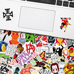 50 autocollants décoratifs de culture sportive de la lutte, autocollants de graffiti pour bouteille, ordinateur portable, téléphone, imperméables, pack d'autocollants <span class=keywords><strong>WWE</strong></span> - Product Image 6