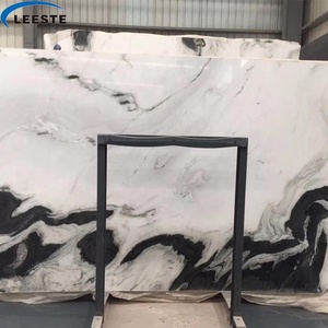 Trung Quốc Quarry Tùy Chỉnh Cắt Tường Đá Và Sàn Với Gạch Tĩnh Mạch Đen Nature Panda Trắng Marble Slab - Product Image 1