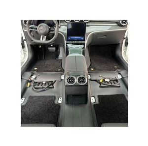 Alfombrillas de coche de rejilla de diamante bordadas personalizadas de cuero de PVC alfombrillas de coche personalizadas de Color opcional aptas para coche <span class=keywords><strong>Audi</strong></span> - Product Image 1