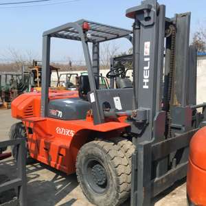 Chariots élévateurs d'occasion Heli Forklift 7Ton Diesel Chariots élévateurs d'occasion Ingénierie Construction Engins offre avec livraison gratuite - Product Image 2