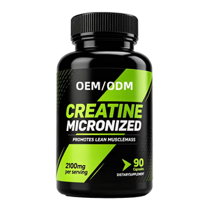 Cápsulas de Creatina Monohidrato para Adultos, Pre y Post Entrenamiento, Fórmula 100% Pura, Acelera el Aumento Muscular, para Fitness, 60 Unidades, Venta al Por Mayor OEM/ODM - Product Image 1