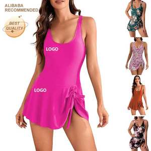 Hot Sale Badeanzug mit hoher Taille Frauen Einteiliges Kleid Sexy Slim Fit Badeanzug mit Digitaldruck Casual Fashion Beacher Wear - Product Image 1