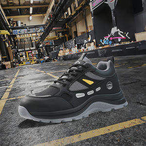 Calzado de Seguridad Lanoudun, Cómodo, de Microfibra, con Punta de Acero, Anti-Aplastamiento, Anti-Penetración, Resistente al Desgaste, Venta al Por Mayor para Fábricas - Product Image 3