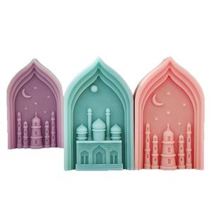 Molde de silicona YS DIY para yeso con estrella islámica y luna <span class=keywords><strong>creciente</strong></span>, molde para velas, suministros para velas aromáticas y jabones árabes para Ramadán y Eid Al-Fitr - Product Image 5