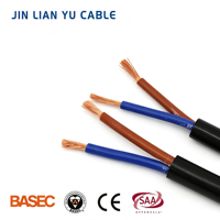 Câble enroulé torsadé RVV étanche, modèle IE4, isolé, gaine en caoutchouc, 24 AWG, 450V/750V, en cuivre, pour moteurs submersibles et puits profonds