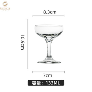 Luxe Banquet Mariage Verre À Vin Rouge Tasse Haute Soucoupe Bar Cocktail Verrerie <span class=keywords><strong>Large</strong></span> Bouche <span class=keywords><strong>Champagne</strong></span> Tour Tasse - Product Image 3
