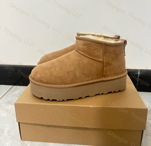 Top Quality Fashion Style Comfortable Ankle <b>Boots</b> <b>Women</b> Leather <b>Fur</b> Snow <b>Boots</b> warm Snow <b>Boots</b> Winter Luxury Designer brand - Product Image 5