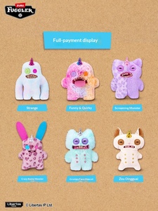 Peluche Ufficiale Originale Mostro Dentato Monocorno Adorabile e Stravagante in Velluto, Imbottito in Cotone PP, Giocattolo Unisex Regolabile di Tendenza - Product Image 4