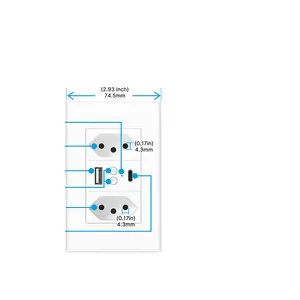 Tomada Tuya 10A + USB + Tipo C