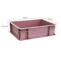 EU4311 Panier de caisse en plastique recyclable étanche pour l'extérieur Conception empilable multifonctionnelle pour le camping et le coffre de voiture