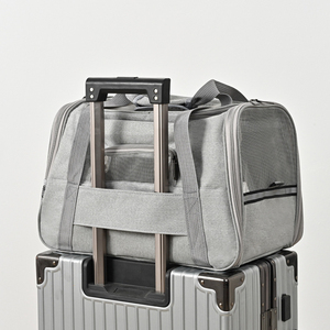 Bolsa de Transporte Transpirable para Mascotas con Ruedas y Asa de Carro para Gatos y Perros <span class=keywords><strong>Pequeños</strong></span>, Apta para Viajes en Avión - Product Image 4