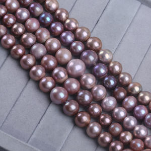 Cuentas Edison - Perlas Sueltas de Agua Dulce Naturales de 9-15 mm, Color Morado, Cadena de Torre, Dispersas, Accesorios Hechos a Mano para DIY - Product Image 5