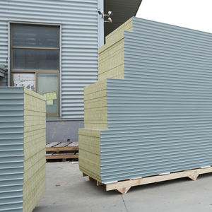 Bonne isolation Panneau en laine de roche Matériau de construction personnalisé Toit et mur isolés Panneau sandwich en laine de roche - Product Image 1
