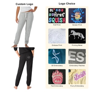 กางเกงจ็อกเกอร์สำหรับผู้หญิงกางเกงวิ่งออกกำลังกายสตรีทแบบปัก - Product Image 3