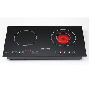 Built-in <b>Electric</b> Induction Cooker Single <b>Burner</b> Commercial New High-Power Stainless Steel Multi-Function Standard Concave Flat - Product Image 3