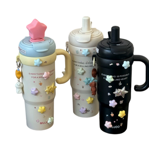 Taza Térmica de Cerámica Creativa y Linda para Niñas, Diseño Artístico, Gran Capacidad de 800 ml, Portátil, Ecológica, Reutilizable, de Alta Calidad, Fácil de Usar - Product Image 4